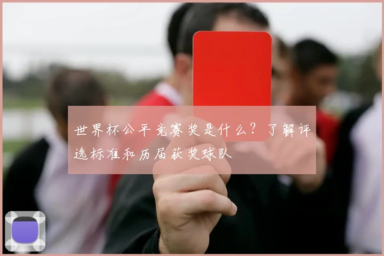 世界杯公平竞赛奖是什么?了解评选标准和历届获奖球队